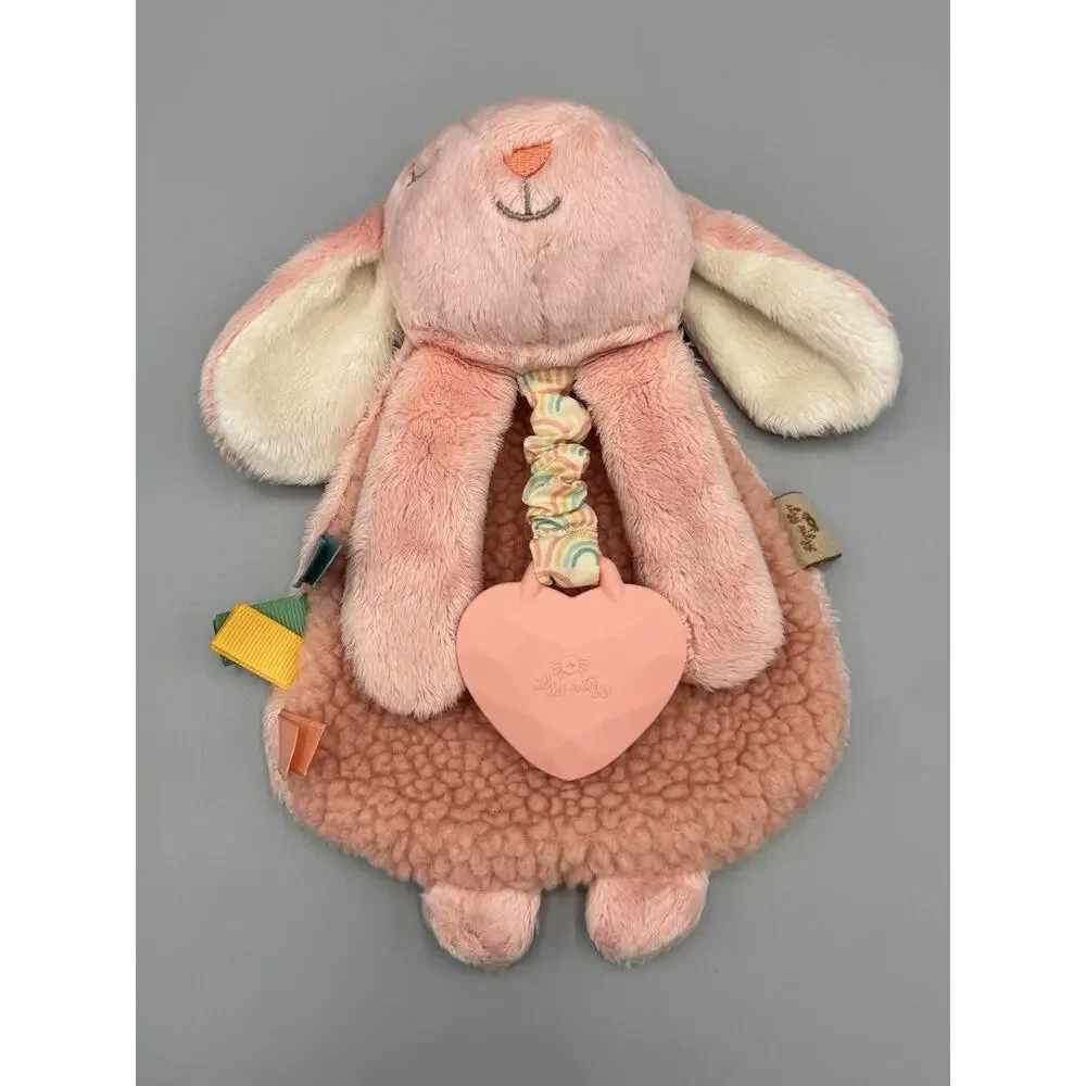 Itzy Ritzy Lovey Bunny Rabbit Plush Textured Ribbons - Picture 2 of 8
